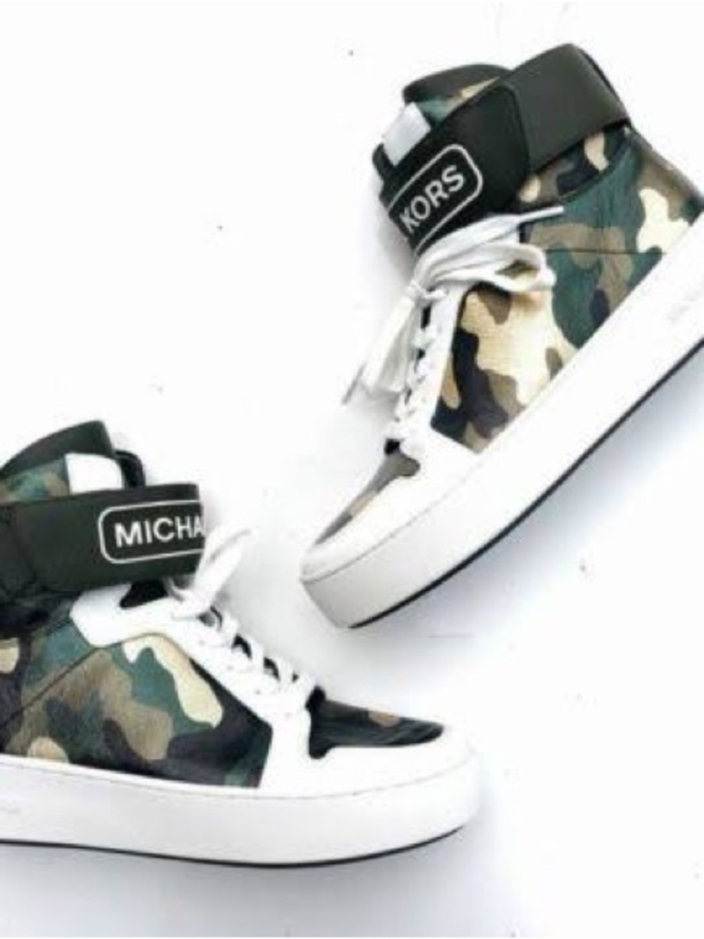 Michael Kors Women’s Camouflage High-Top Sneakers, US 9M